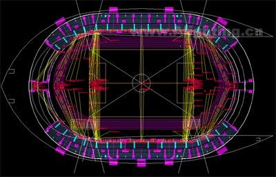 专业足球场照明设计平面图