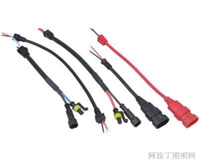 HID 汽车专用照明灯专用硅胶连接线