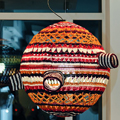 彩色毛线编织灯罩 感受波西米亚的热情