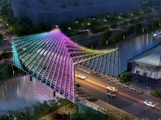 武汉楚河汉街烟霞桥LED景观照明