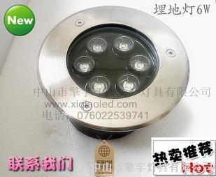 LED水底灯 低压12V 6W投光灯 LED埋地灯 LED射灯 喷泉灯