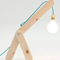 抽象动物形状木制LED台灯