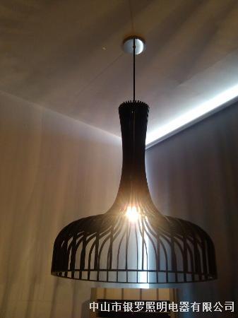 古镇灯饰批发 工艺住更难受灯具 现代简约木艺吊灯 贝司达照明 -水母吊灯