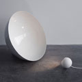 亚光陶瓷球形灯与大型钢反射件组合灯具