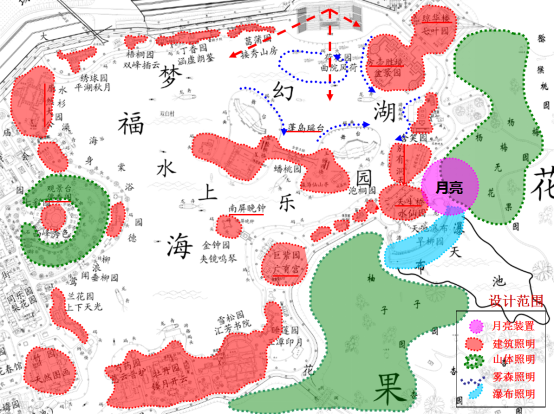 李全胜:横店圆明新园夜福海灯光秀方案设计(一