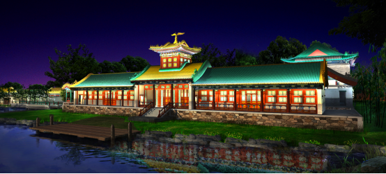 李全胜:横店圆明新园夜福海灯光秀方案设计(一