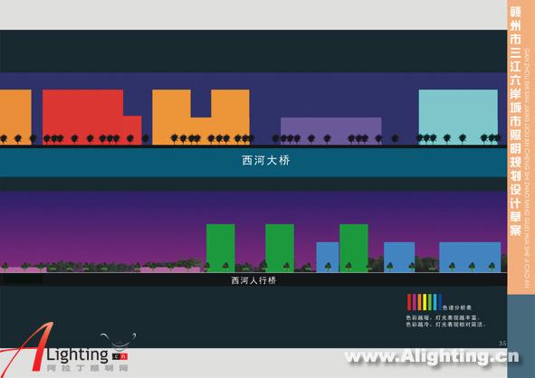 赣州市三江六岸城市照明规划设计(图二)