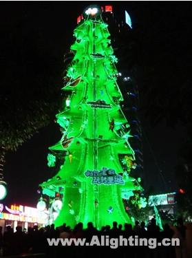 回顾七喜圣诞树亮灯绿色圣诞节(组图)