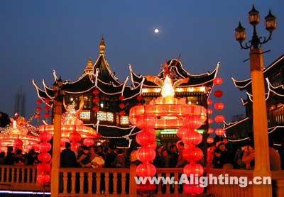 上海豫园灯光改造比之前节能30%