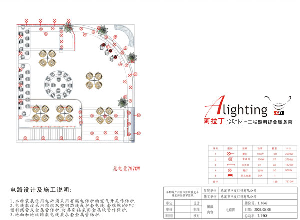 2008广州国际照明展中发展位布置组图