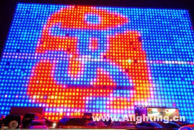 5月为奥运服务的超大LED显示屏