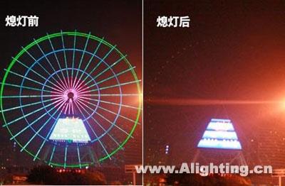 摩天轮关灯谢客全民节电获市民认可(图)