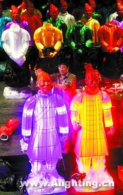 兵马俑灯点亮京城