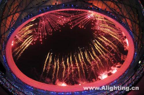 焰火，灯光，北京奥运会开幕式