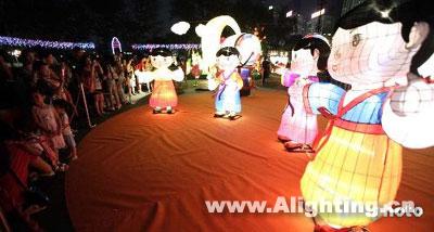 香港大型中秋彩灯会浓郁醉人(组图)