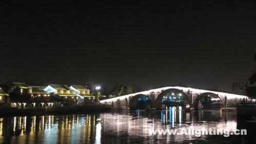 杭州运河试灯