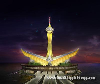 杭州湾跨海大桥海中平台灯光设计(组图)