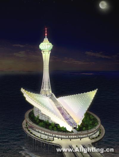 杭州湾跨海大桥海中平台灯光设计(组图)