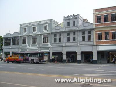 广州大基头样板楼建筑照明迎亚运(组图)