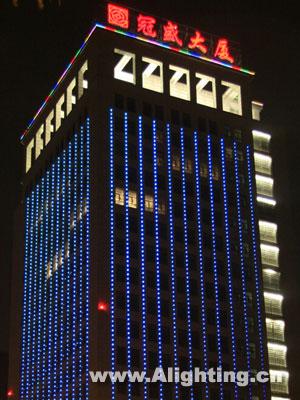 杭州冠盛大厦LED灯光景观设计(视频)