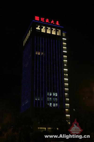 杭州冠盛大厦LED灯光景观设计(组图)