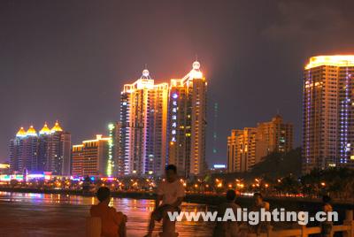 广东珠海情侣路夜景照明设计(组图)