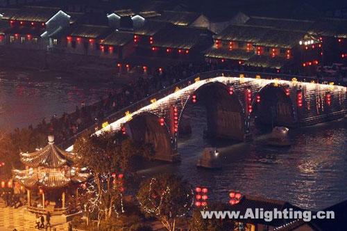 京杭大运河杭夜景照明正式亮灯(组图)