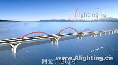 福建省福州湾边大桥夜景照明设计(组图)
