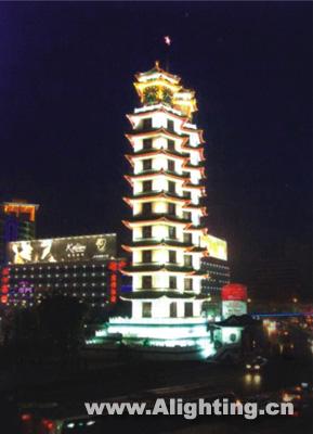 郑州二七纪念塔夜景照明工程(组图)