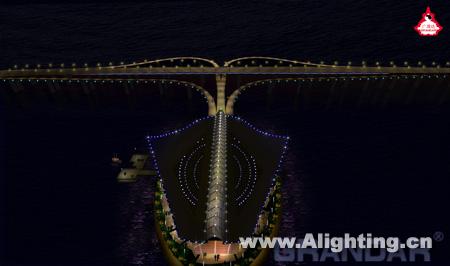 杭州湾跨海大桥海中平台灯光设计(组图)