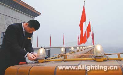 北京：启动夜景照明迎两会(组图)
