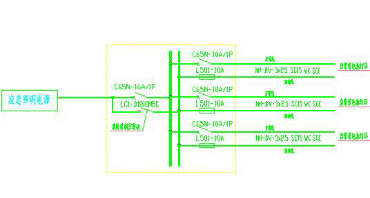 eps集中蓄电池型供电方式的火灾应急照明接线