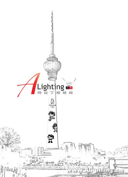 北京中央电视塔新夜景照明设计(组图)