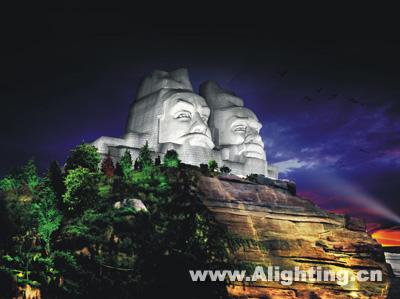 郑州炎黄二帝景观照明工程详解(组图)