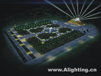 郑州炎黄二帝景观照明工程详解(组图)