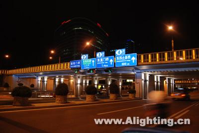 北京朝阳门桥夜景照明工程详解(组图)