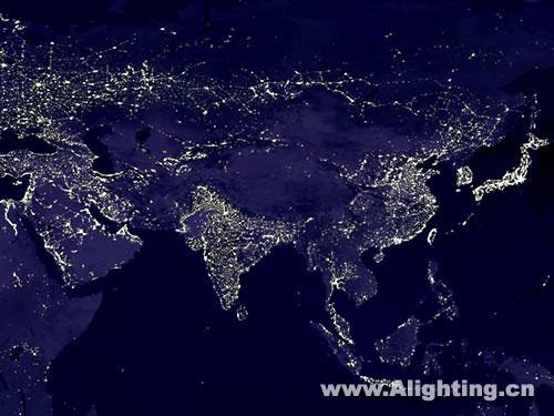 太空看城市夜景可折射全球经济?(组图)
