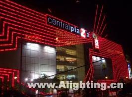 7.5万盏红光LED照亮泰国曼谷商场(图)