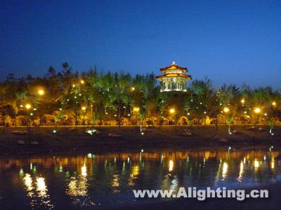 西安曲江池遗址公园夜景照明设计(组图)