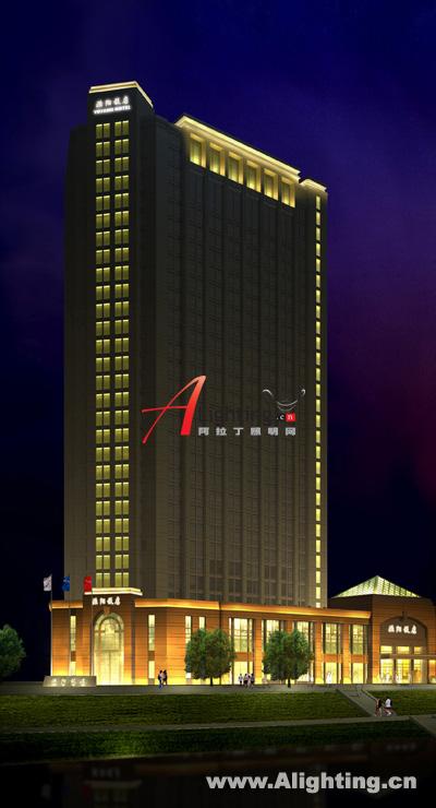 北京渔阳饭店夜景照明设计案例(组图)