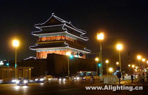 北京8处国庆夜景试灯