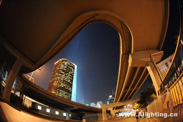 北京CBD国庆全景绚美照明预亮(组图)
