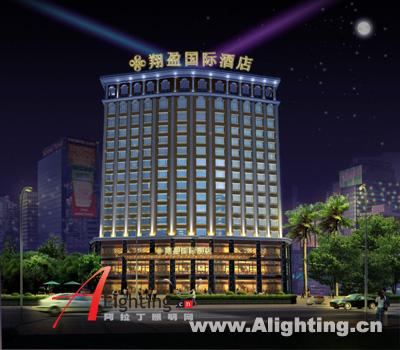 东莞翔盈国际酒店外立面照明设计(组图)