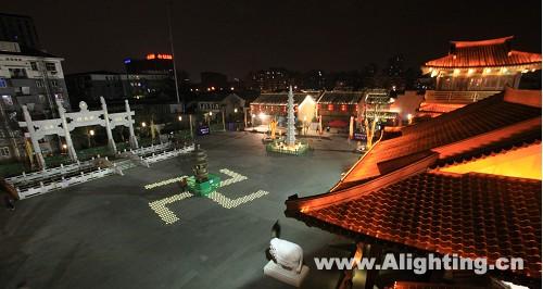 杭州新香积寺试亮灯