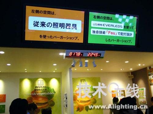 松下电工设置模拟店宣传LED节能效果