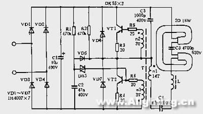 再细探荧光灯电子镇流器工作原理(组图)