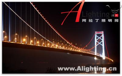 武汉阳逻长江大桥LED照明工程(组图)