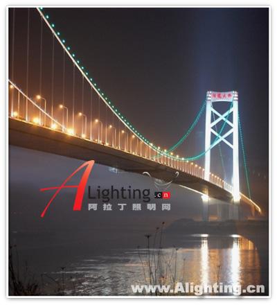 武汉阳逻长江大桥LED照明工程(组图)