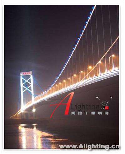 武汉阳逻长江大桥LED照明工程(组图)