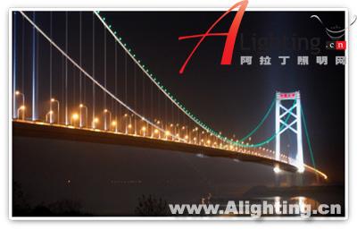 武汉阳逻长江大桥LED照明工程(组图)